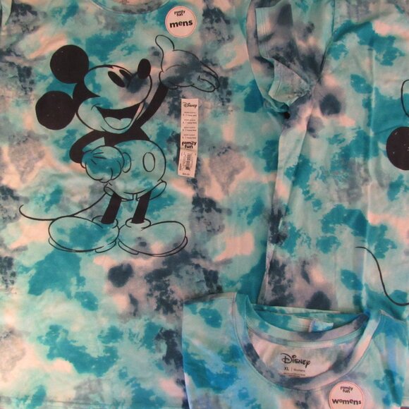 3 Brand New Disney Mickey Mouse & Minnie Mouse Tie -Dye T-Shirts! Kohls - Picture 8 of 9